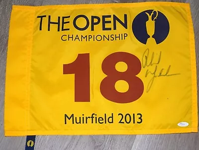 Phil MICKELSON Signed 2013 BRITISH OPEN Flag - JSA LOA • $429
