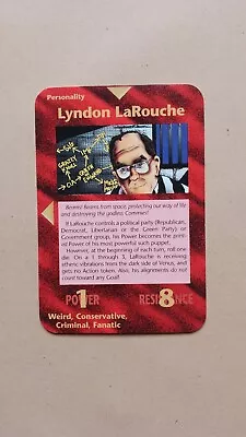 ILLUMINATI CARD - Lyndon LaRouche - INWO • £22