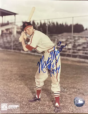 $79.99 • Buy Marty Marion Autographed And Inscribed “M.V.P 1944” 8x10 St. Louis Cardinals