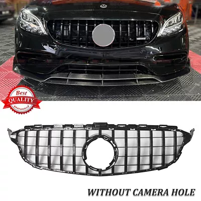 Black GTR AMG Grille For Mercedes Benz W205 C180 C200 C300 C250 2019 2020 2021 • $60.60