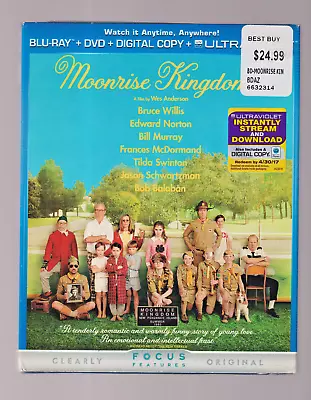 Moonrise Kingdom (Blu-Ray + DVD 2 Disc Set) W/Slipcover Brand New Sealed • $18.62