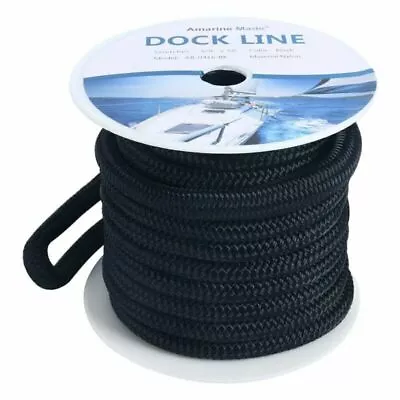 50 FT 5/8 Inch Double Braid Nylon Dock Line Mooring Rope Boat Marine Anchor Rope • $36.99