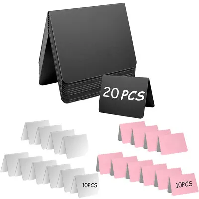 10/20PCS Mini Chalkboard Signs Small Black Chalk Board Menu Blackboard Display • £12.23