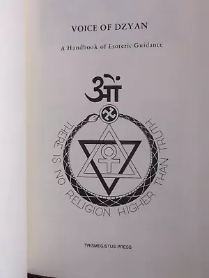 Voice Of Dzyan: A Handbook Of Esoteric Guidance H.P. Blavatsky/hardback Occult • $42.95