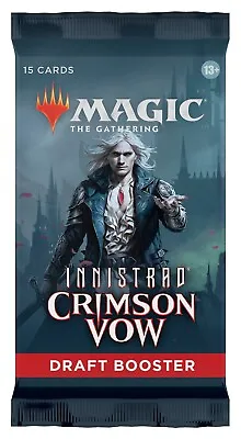Magic The Gathering: Innistrad: Crimson Vow - Draft Booster Pack Sealed • $3.49