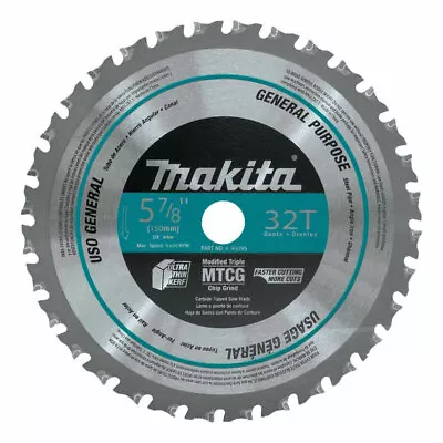 Makita A-96095 5-7/8  32T Metal/General Purpose Carbide-Tipped Saw Blade • $52.13