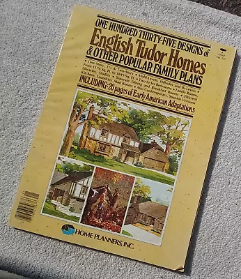 English Tudor Homes 1983 Floor Plans Mid Century Modern Architecture Blueprints • $25