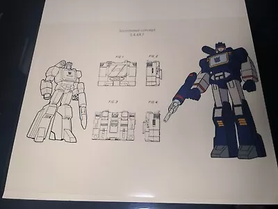 Transformers Animation Cel Print Concept Publicity SOUNDWAVE Takara Art F • $14.95