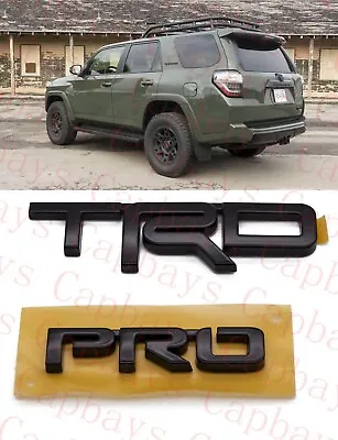 TRD Pro Emblem 4Runner FJ Cruiser Tundra Tacoma Black Metal PT413-00150 • $21.98