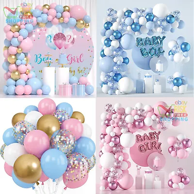 Baby Shower Balloon Arch Kit Gender Reveal Garland Girl Boy Party Decoration UK • £9.79