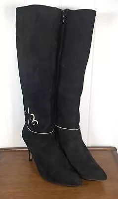 Vintage 80's Suede Made In Germany Gabor Stiletto Womens Boots Size 6.5 • $39