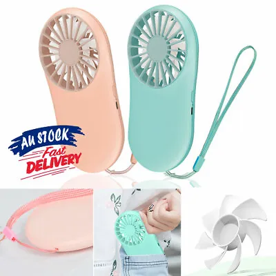 $12.25 • Buy Electric USB Rechargeable Portable Hand Held Summer Mini Fan Air Cooler Small