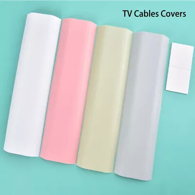 Safe Hide TV Cable Cover Wire Cord Tidy Wall Kit Computer Audio Home Organi YK • £4.14