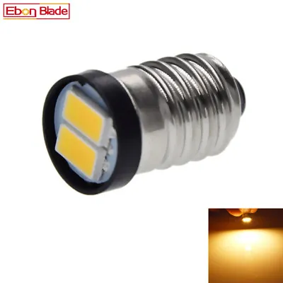 1Pcs E10 1447 Style Screw 5630 LED 2 SMD 3V 3 Volt Warm White Bulb Light 0.3W • $1.99