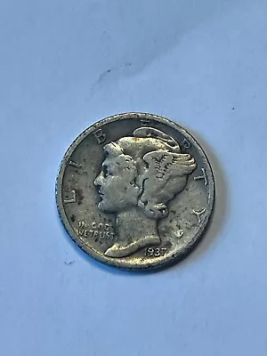 1937D Mercury Dime VG+ • $1.76