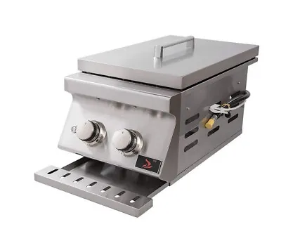 Bonfire Outdoor Kitchen Built-in 304 Stainless Steel Double Side Burner BBQ • $379.99