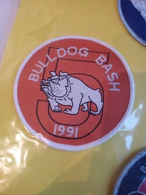 £10 • Buy MOTORCYCLE Patch BULLDOG BASH  1991 Hells Angels Outlaw Biker