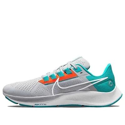 Size 4.5 Nike Air Zoom Pegasus 38 Miami Dolphins Mens Sneakers DJ0823 001 • $119.99