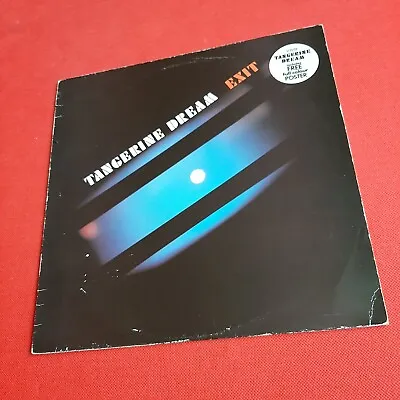 Tangerine Dream - (Exit) Poster EX UK 1st Press Vinyl LP • £14.95