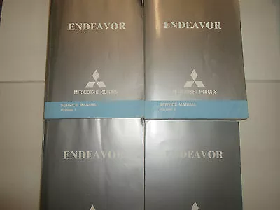 2005 MITSUBISHI ENDEAVOR Service Shop Repair Manual 4 VOLUME SET WORN FACTORY  • $189.99