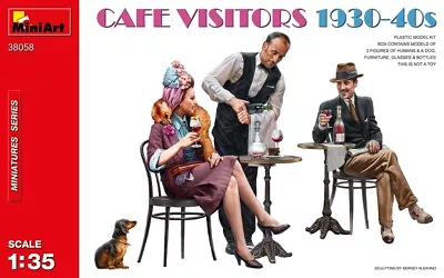 MIN38058 - Miniart 1:35 - Cafe Vistiors 1930's-40's • £13.99