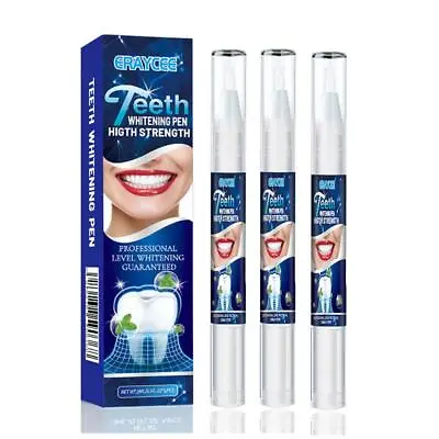 1/3× Teeth Whitening Pen Strong Tooth Whitener Stain Remover Instant • $4.02