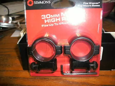 New Simmons 30MM Matte High Scope Rings Nikon Weaver Burris Leupold Hunting • $5.50