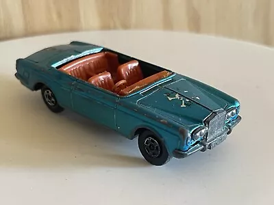 Rolls Royce Silver Shadow Coupe Blue  1-75 1969 Lesney  Matchbox Series • $4.99