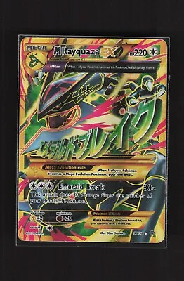 Mega M Rayquaza EX 98/98 Ancient Origins Full Art Shiny Holo Rare Pokemon Card • $99.99