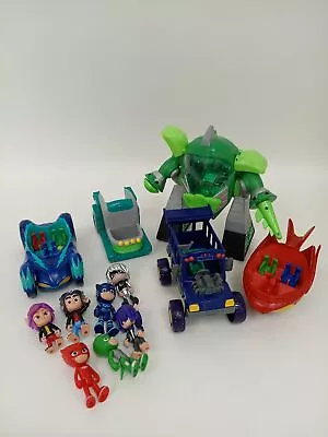 Bundle Of PJ Masks Toys Figurines Vehicles Battery Operated Robot Kids Toys  • £6.99