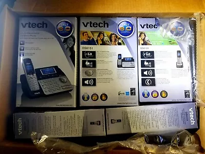 Cordless Mobile Multi-Line  Home /Office Phone VTech DS6151 FULL SET OF 3 UNITS • $99