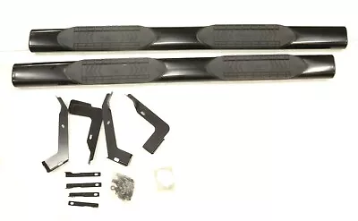 NEW Lund Black 6  Oval Nerf Step Bars Set 26678008 Dodge Ram Quad Cab 2002-2008 • $257.14