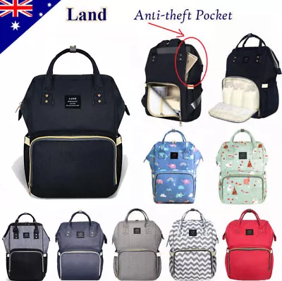 GENUINE LAND Large Multifunctional Baby Diaper Nappy Backpack Mummy Changing Bag • $39.95