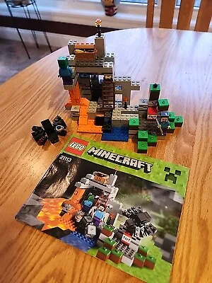 LEGO Minecraft #21113 The Cave Set 100% Complete With Directions No Box • $20