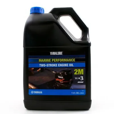 Yamaha New OEM Yamalube 2M Marine 2 Stroke Engine Oil Gallon LUB-2STRK-M1-04 • $34.38