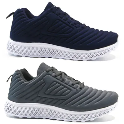 £11.95 • Buy Mens Running Trainers Shock Absorbing Casual Lace Gym Walking Sports Shoes Size