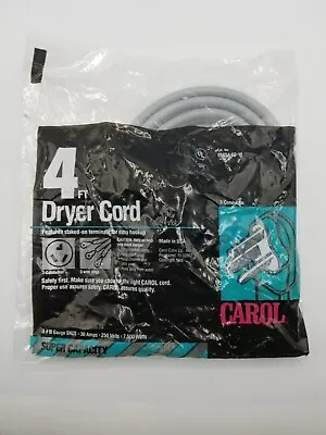 4 Ft Dryer Cord 3 Prong 10Ga 30Amp 250V • $3.95