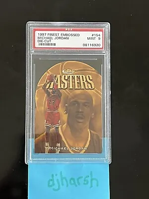 1997-98 Topps Finest Michael Jordan Gold Embossed Die Cut! PSA 9! HOF!🔥🔥🔥 • $6499.99