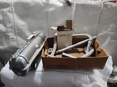 $38.99 • Buy Vintage Tan  Electrolux Model G Canister Vacuum- Tested Works Plus What's In Pho
