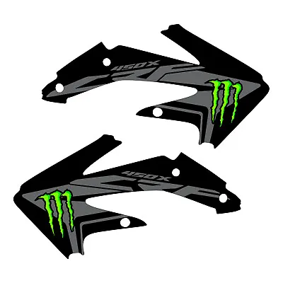 CRF450x 2005-2017 Shroud Graphics Black/gray Monster FREE SHIPPING! • $70