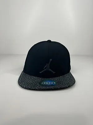 Air Jordan Jumpman Snapback Cap Hat Black Adjustable One Size Fits Most Youth • $32.95