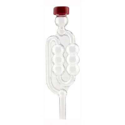 Youngs Brew Home Brewing Wine Beer Plastic Bubbler Airlock With Red Cap • £4.49