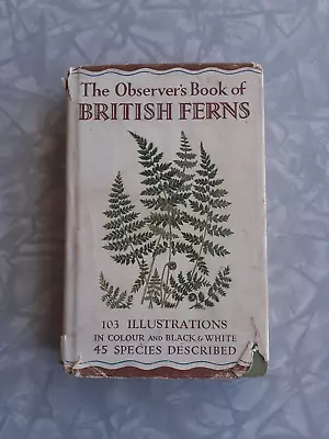 £4.99 • Buy Observer's Book Of British Ferns With Dustjacket #12 1951 Second Ed.