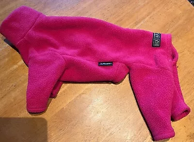 EQUAFLEECE Polartec Dog Suit/Soft Fuchsia Pink.Size 22 Sup.RAINPROOF GOOD COND • £25