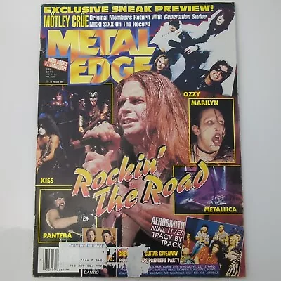 Metal Edge Magazine July 1997 Danzig Pantera Great White Motley Crue W Posters • $17.13