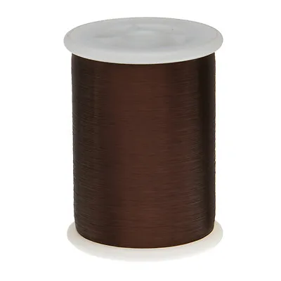 42 AWG Gauge Plain Enamel Copper Magnet Wire 8 Oz 25657' 0.0027  105C Brown • $46.52