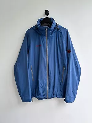 Mammut Dry Tech Blue Windbreaker Jacket Size XL Men • $55