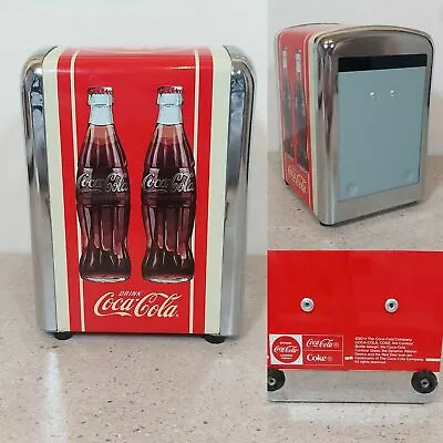 Coca Cola Retro Vintage Original Metal Napkin Holder Dispenser Metal Stainless • £24.99