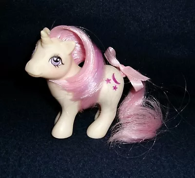 Rose: My Little Pony Vintage Unicorn Baby Moondancer #4 VERY GOOD Glittery G1 • $7.99