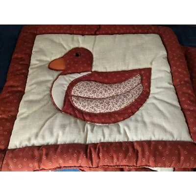 Vintage Handmade Quilted Duck Pillow Wall Hangings Of Two (2) • $29.99